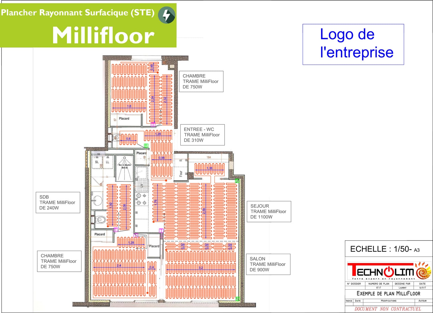 MilliFloor, Le plancher chauffant / rafraîchissant de la société Technolim à Limoges, spécialiste en chaleur rayonnante